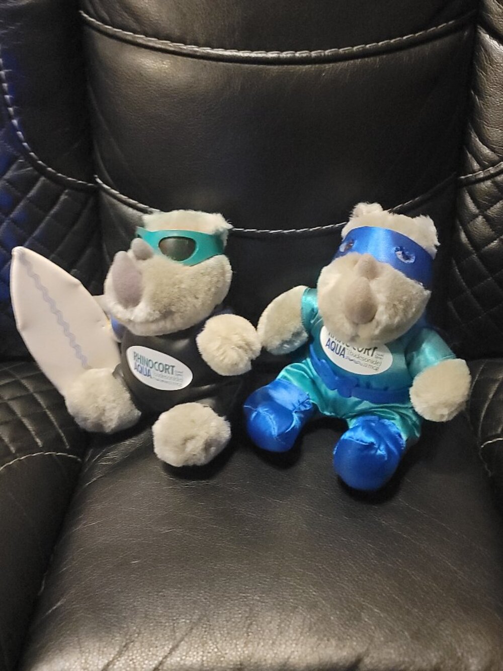 2 Rhinoceros Surfer&Hero Rhino Cort Aqua Nasal Spray Pharmaceutical Advertising